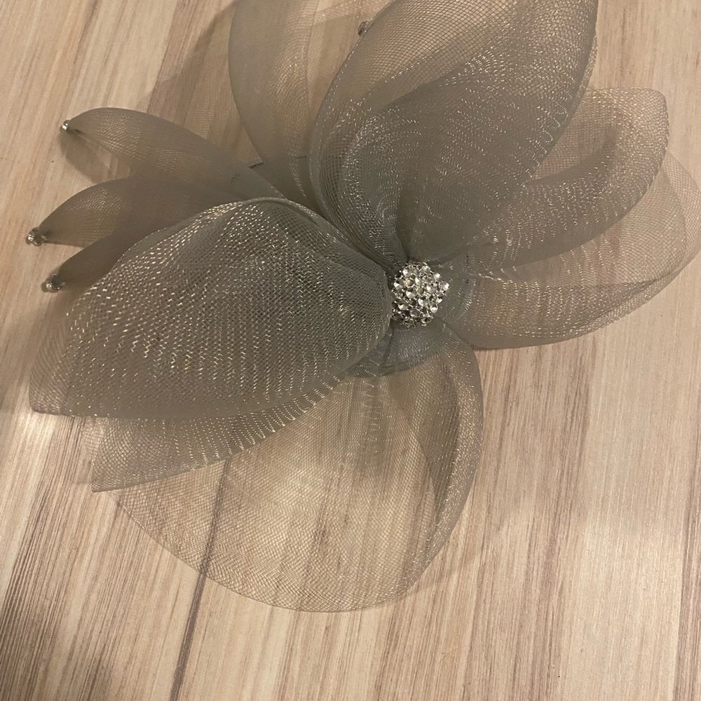Formal Gray Headpiece